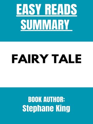 cover image of FAIRY TALE  BY  Stephane King